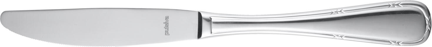 Pulsiva Marbella Table Knife Set of 12, 13/0 Stainless Steel, Mirror Finish, 22.6 cm, Dishwasher Safe, Nickel-Free, Catering Grade