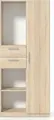 Комбинированный офисный шкаф Fabrik Home Office Line No.4 с открытыми полками и ящиками, Дуб Сонома, 800x2000x400мм