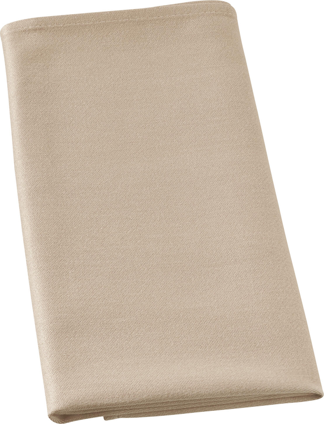 Pulsiva Oblia Cloth Napkins, Set of 48, 40x40 cm, Sand Beige, Durable Polyester Cotton Blend Fabric, Washable at 60°C