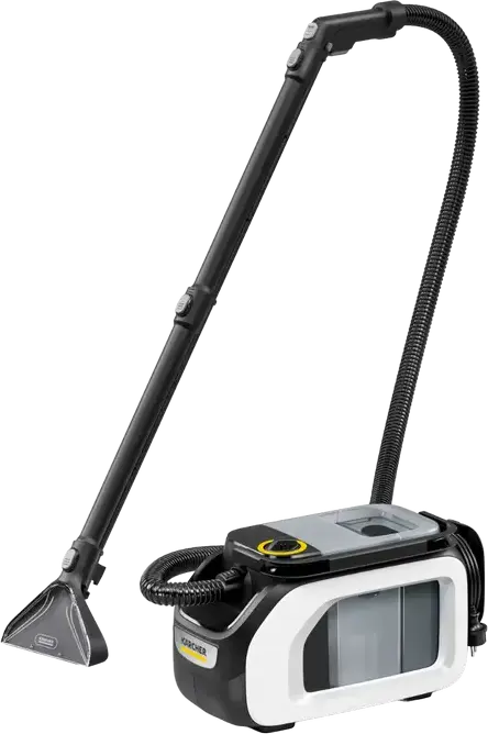 Karcher SE 3 Compact Home Floor Spray-Extraction Vacuum Cleaner, 500W, 33.9 kPa Suction, Wet & Dry, White/Black, with 6-Piece Accessory Set
