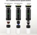 Портативная кофемашина Xiaomi Mijia CMP001, давление 20 бар, 3-в-1 для молотого кофе и капсул, аккумулятор 7500 мАч, зарядка USB-C, черный
