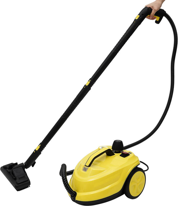 Balashov SE8620 High-Pressure Steam Cleaner, 2000W, 220V, 5 bar, 2L Tank, Yellow, Stainless Steel and PP, Set of 18 Pieces with Accessories