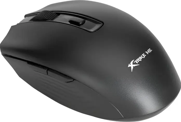 Mouse Optic Wireless Xtrike Me GW-224, 1600 DPI, 6 Butoane, Click Silentios, Design Ergonomic, Receptor USB 2.4 GHz, Negru