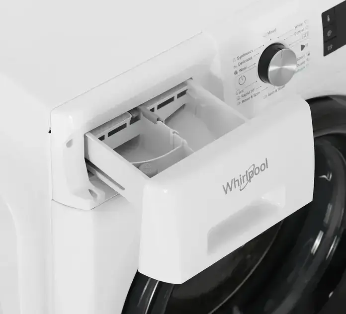 Whirlpool FFB 7469 BV EE Front-Load Washing Machine, 7 kg Capacity, 1400 rpm Spin Speed, Inverter Motor, Steam Cleaning, Energy Class A, White/Black