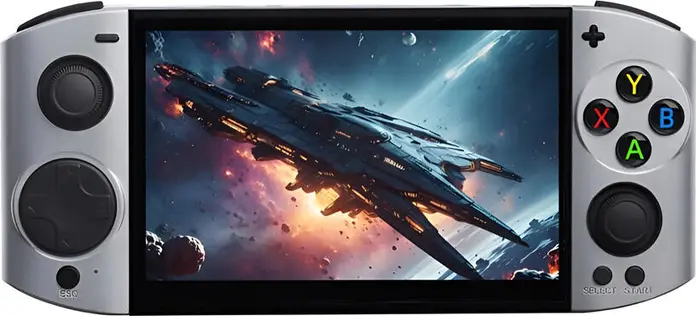 Consola Portabila Retro 09 Ultra, Ecran OLED 5.1 inch, Quad-Core 1.2GHz, 1GB RAM, Stocare 128GB, 30000+ Jocuri, Emulatoare PSP PS1 N64, Wi-Fi, HDMI, Negru