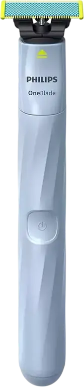 Philips OneBlade First Shave QP1324/20 Aparat de Ras Electric pentru Adolescenti, Wet & Dry, Lama Anti-Frictie din Otel Inoxidabil, Incarcare USB, Albastru Deschis