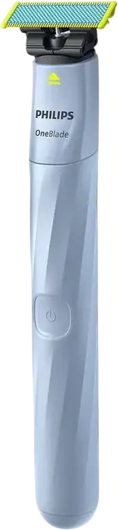 Philips OneBlade First Shave QP1324/20 Aparat de Ras Electric pentru Adolescenti, Wet & Dry, Lama Anti-Frictie din Otel Inoxidabil, Incarcare USB, Albastru Deschis