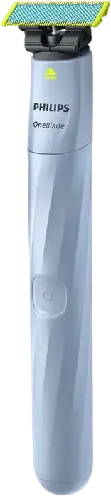 Philips OneBlade First Shave QP1324/20 Aparat de Ras Electric pentru Adolescenti, Wet & Dry, Lama Anti-Frictie din Otel Inoxidabil, Incarcare USB, Albastru Deschis