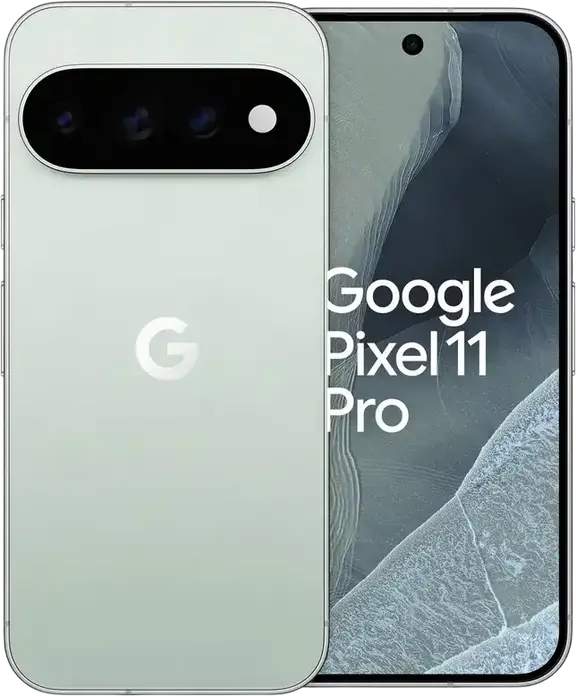 Smartphone Android Google Pixel 11 Pro cu sistem de tripla camera spate in viziera orizontala, Fog, 12GB RAM, 256GB