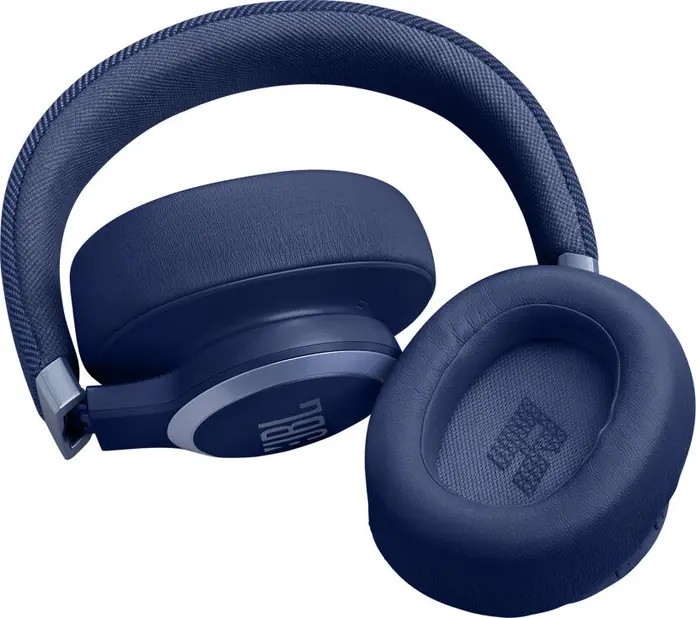 Casca Wireless Over-Ear JBL Live 770NC cu Anulare Adaptiva a Zgomotului, Baterie 50-65h, Bluetooth 5.3, Difuzoare 40mm, Albastru