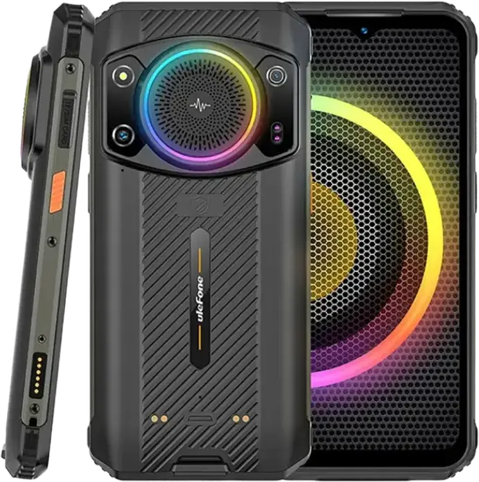 Ulefone Armor 21 Rugged Smartphone, Helio G99 Octa-Core, 8GB RAM, 256GB ROM, 6.58" 120Hz IPS LCD, 9600mAh Battery, 64MP Camera, IP68, Android 13, Black