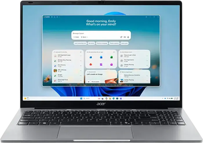 Acer Aspire Lite 15 AL15-47P Laptop, 15.6" FHD IPS Anti-glare, AMD Ryzen 3 5400U, 8GB DDR4, 512GB SSD NVMe, Linux eShell, Grey, 1080p Webcam