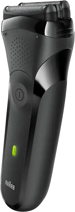 Aparat de ras electric Braun Series 3 300s cu sita, Cap 3D 3-Flex, Utilizare Uscat si Umed, Impermeabil, Trimer integrat, Baterie Ni-MH, Negru