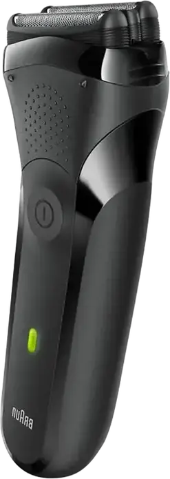 Aparat de ras electric Braun Series 3 300s cu sita, Cap 3D 3-Flex, Utilizare Uscat si Umed, Impermeabil, Trimer integrat, Baterie Ni-MH, Negru