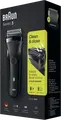 Aparat de ras electric Braun Series 3 300s cu sita, Cap 3D 3-Flex, Utilizare Uscat si Umed, Impermeabil, Trimer integrat, Baterie Ni-MH, Negru