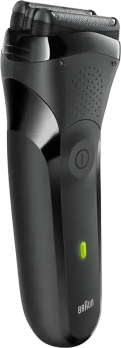 Aparat de ras electric Braun Series 3 300s cu sita, Cap 3D 3-Flex, Utilizare Uscat si Umed, Impermeabil, Trimer integrat, Baterie Ni-MH, Negru