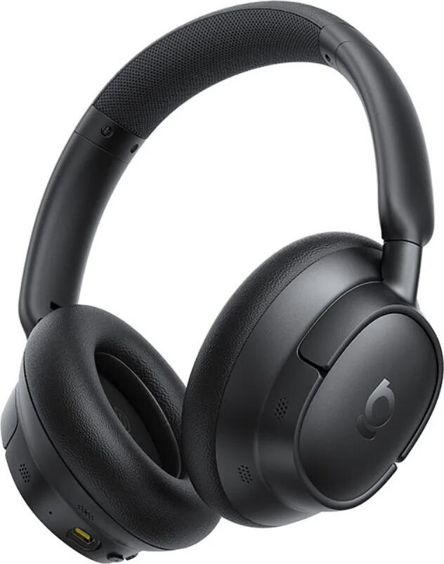 Casca Wireless Over-Ear Baseus Bass BH1, Anulare Activă a Zgomotului ANC, Baterie 80h, Bluetooth v6.0, Difuzoare 40mm, Audio Spațial, Cosmic Black