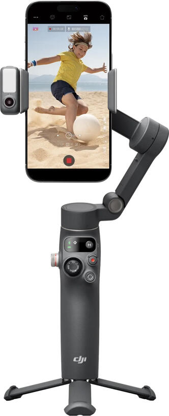 Стабилизатор для смартфона DJI Osmo Mobile 7P, черный, ActiveTrack 6.0, встроенный удлинитель, встроенный штатив, аккумулятор 3350 мАч, Bluetooth 5.3