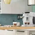 DeLonghi Magnifica S ECAM22.110 Automatic Coffee Machine, 1450W, 15 Bar, 1.8L Tank, 13-Step Grinder, Cappuccino System, White