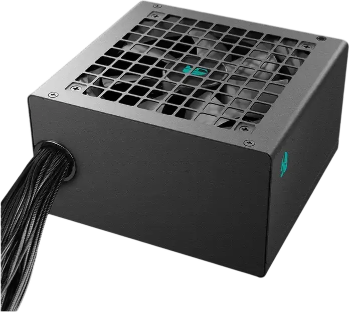 Блок питания Deepcool PF500X 500W ATX, сертификация 80 Plus Bronze, немодульный, вентилятор 120мм, плоские кабели, черный