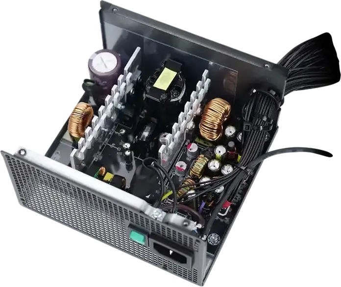 Блок питания Deepcool PF500X 500W ATX, сертификация 80 Plus Bronze, немодульный, вентилятор 120мм, плоские кабели, черный