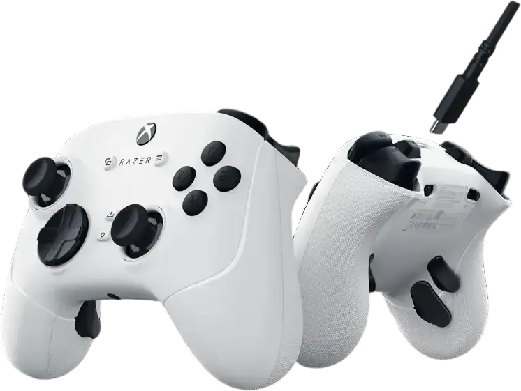 Razer Wolverine V3 TE Wired Gamepad for Xbox Series X|S, Xbox One, Windows, MacOS, Android, Hall Effect Analog Sticks and Triggers, 4 Back Paddles, White