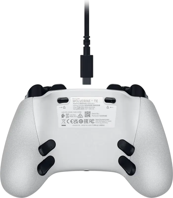 Razer Wolverine V3 TE Wired Gamepad for Xbox Series X|S, Xbox One, Windows, MacOS, Android, Hall Effect Analog Sticks and Triggers, 4 Back Paddles, White