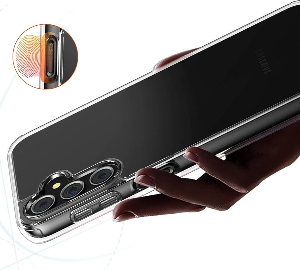 Husa TPU pentru Samsung Galaxy A24, Cover Transparent Rezistent la Socuri si Zgarieturi, Protectie Anti-Alunecare pentru Ecran de 6.5 inch