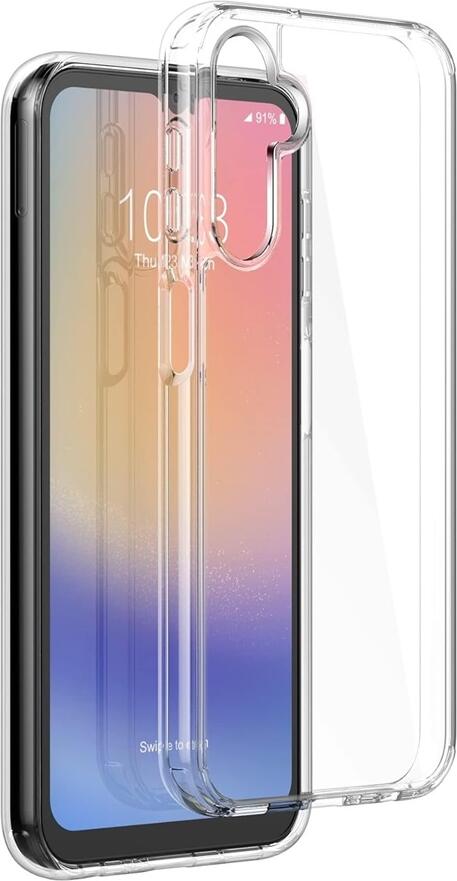 Husa TPU pentru Samsung Galaxy A24, Cover Transparent Rezistent la Socuri si Zgarieturi, Protectie Anti-Alunecare pentru Ecran de 6.5 inch