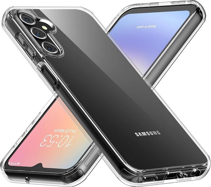 Husa TPU pentru Samsung Galaxy A24, Cover Transparent Rezistent la Socuri si Zgarieturi, Protectie Anti-Alunecare pentru Ecran de 6.5 inch