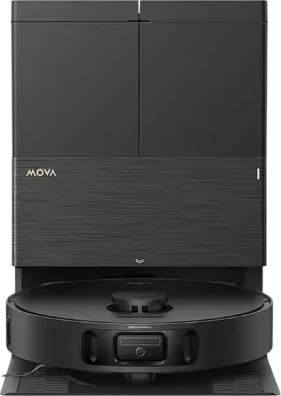 Робот-пылесос Mova E50 Pro Ultra с многофункциональной базовой станцией, мощность всасывания 30000 Па, LDS лазерная навигация, TurboScrub, HEPA-фильтр, черный