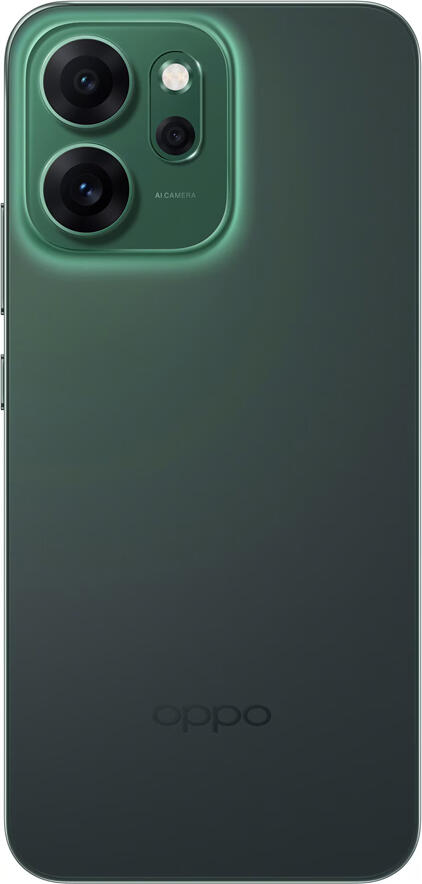 Smartphone OPPO Reno 14F 5G CPH2743, Verde Luminos, Ecran AMOLED 6.57 inch 120Hz, Snapdragon 6 Gen 1, 8GB RAM, 256GB Stocare, Camera Tripla 50MP OIS, Baterie 6000mAh, IP68/IP69