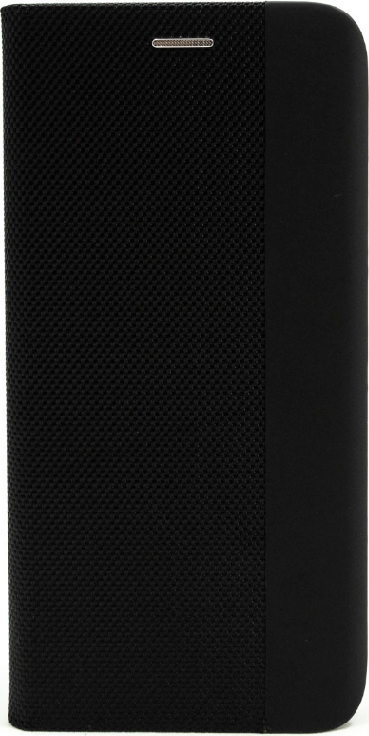 Husa Flip Helmet pentru Samsung Galaxy A04s si A13 5G, Cover tip Carte din Nylon Negru cu Suport Integrat si Slot pentru Carduri, Rezistenta la Socuri 6.5 inch