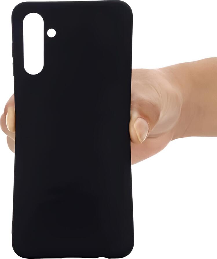Liquid Silicone Case for Samsung Galaxy A04S, 6.5 inch, Shockproof Impact Resistant Flexible Cover with Grid Design, Dustproof, Black
