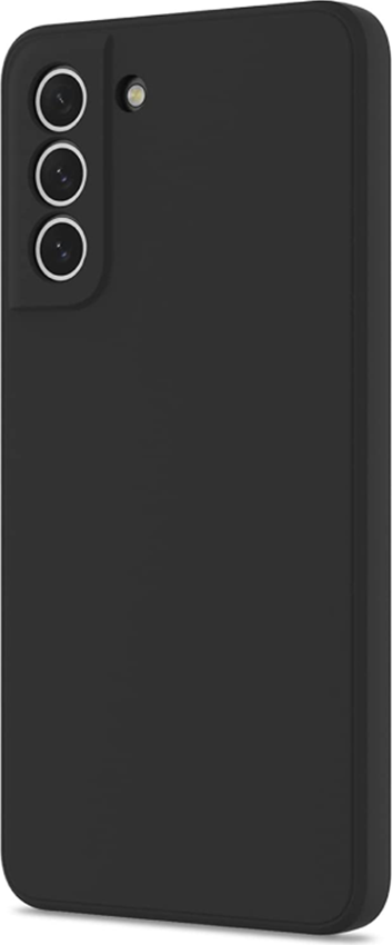 DMLink Helmet Case for Samsung Galaxy S21 FE, Black Eco-friendly Liquid Silicone, Shockproof Protective Cover, Anti-slip Matte Finish, Dust-resistant with Raised Edges