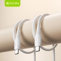 BAVIN USB-C to USB-C Charging and Data Cable, 1m, Tin-plated Copper Core, TPE Material, White