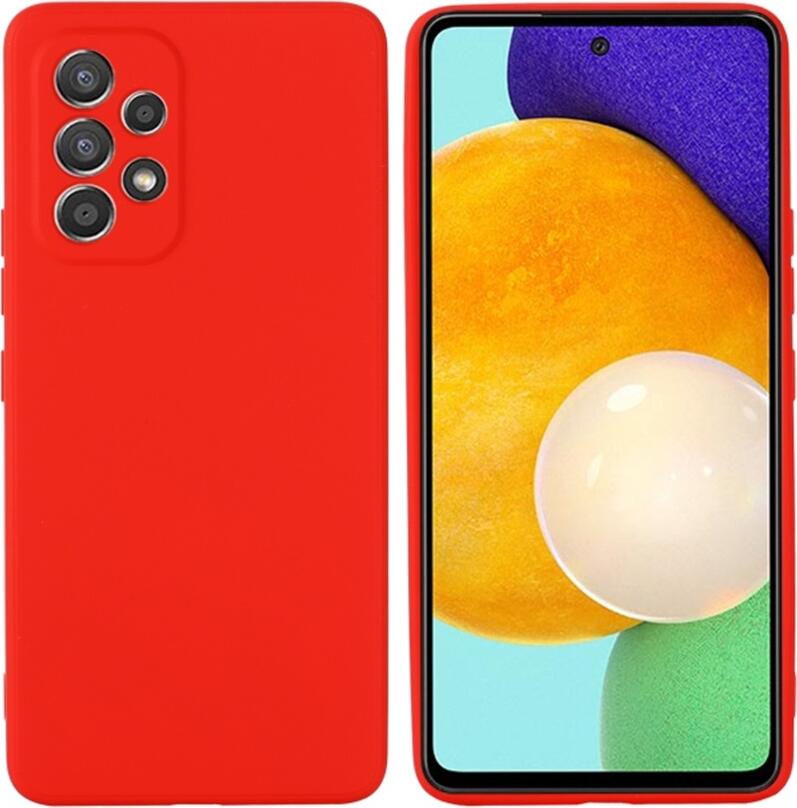 Helmet Case Liquid Silicone Samsung A53, Red