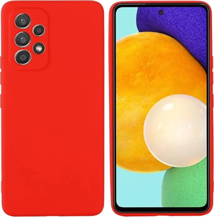 Helmet Case Liquid Silicone Samsung A53, Red