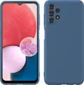 Противоударный чехол Helmet из жидкого силикона для Samsung Galaxy A13, 6.6 дюйма, пылезащитный корпус с внутренней сетчатой структурой, Синий