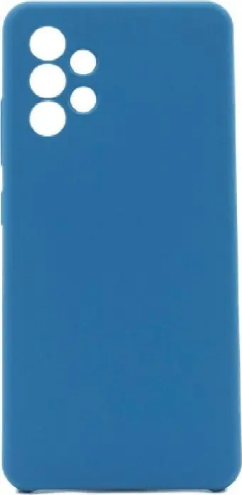 Blue Liquid Silicone Case for Samsung Galaxy A23, Full Coverage Protective Cover with Helmet Style Camera Protection, Anti-Scratch and Dustproof