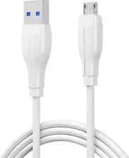 BAVIN Charging & Data Cable USB to Micro-USB, TPE, 1m, 12W, White