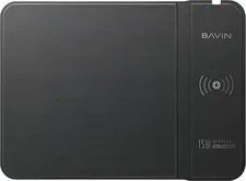 BAVIN Office Essential Mouse Pad with 15W Wireless Charger, Smart Safety Chip, Black