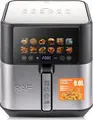 RAF R.5268 Air Fryer, 9L Capacity, 2200W, 360° 3D Hot Air Circulation, Dual Heating Elements, LED Touchscreen, 12 Presets, Black