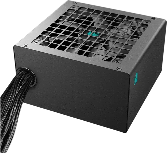Sursa PC Deepcool PF550X 550W ATX, Certificare 80 Plus Bronze, Non-Modulare, Ventilator 120mm Hydro Bearing, Cabluri Plate, Negru