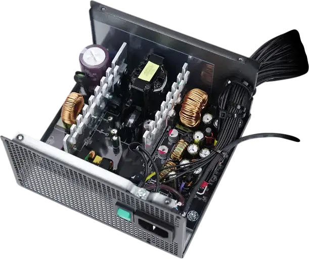 Sursa PC Deepcool PF550X 550W ATX, Certificare 80 Plus Bronze, Non-Modulare, Ventilator 120mm Hydro Bearing, Cabluri Plate, Negru
