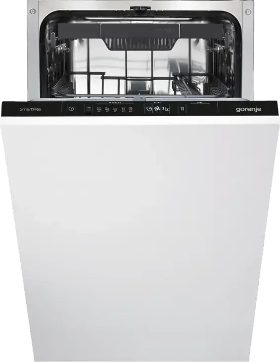 Gorenje GV563E11 Built-in Compact Dishwasher, 10 Place Settings, A++ Energy Class, 5 Programs, SmartFlex, AquaStop, White, 44.8x81.5x55 cm