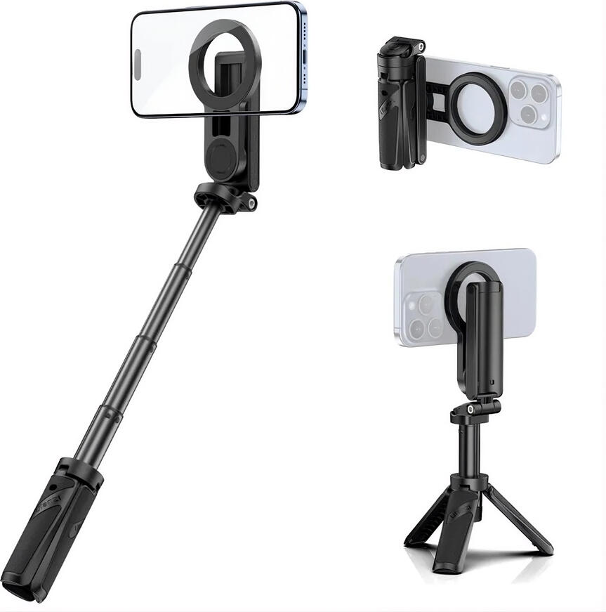 Ulanzi JJ03 3-in-1 Magnetic Phone Tripod Selfie Stick with Detachable Bluetooth Remote, MagSafe Compatible, 360 Rotation, 215-420mm Height