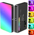 Ulanzi VL120 RGB Pocket LED Video Light, 120 Beads, 2500K-9000K, Full RGB, 3100mAh Battery, OLED Screen, 20 Effects, CRI 95+, USB-C, 1/4" Mount