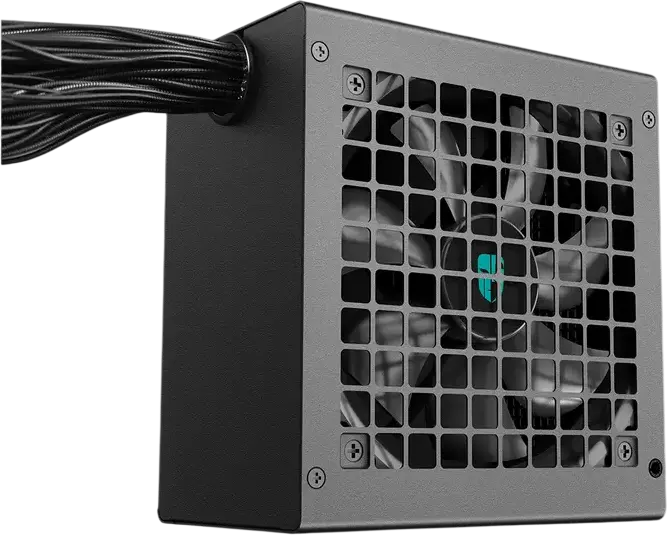 Блок питания Deepcool PF650X 650W, 80 Plus Bronze, ATX, немодульный, плоские кабели, вентилятор 120мм, Active PFC, DC-DC, черный