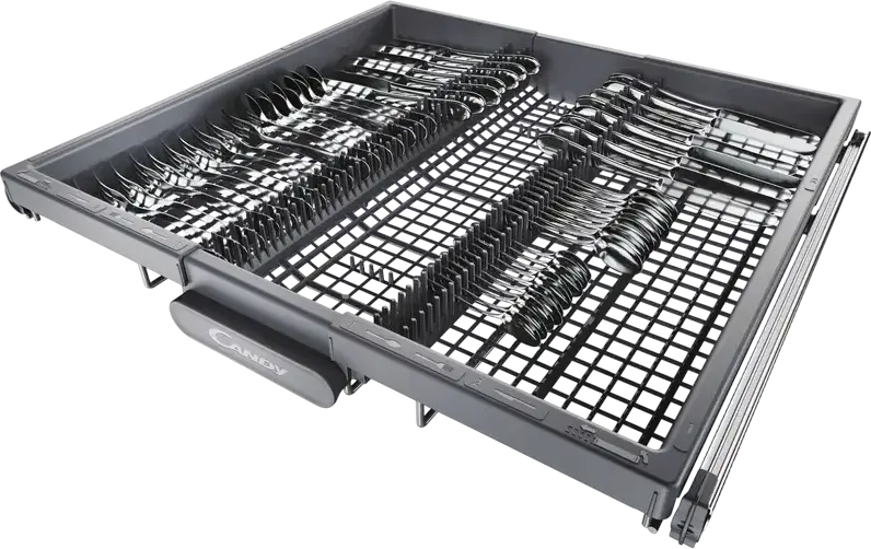Candy Rapidò CI 6E7F1A Built-in Full Size Dishwasher, 16 Place Settings, 8 Programs, 35min Fast Cycle, Inverter Motor, AquaStop, Grey